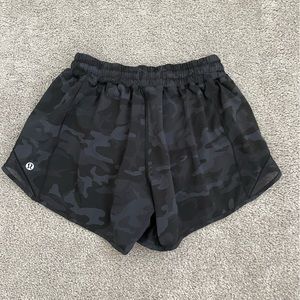 Lululemon black camo shorts